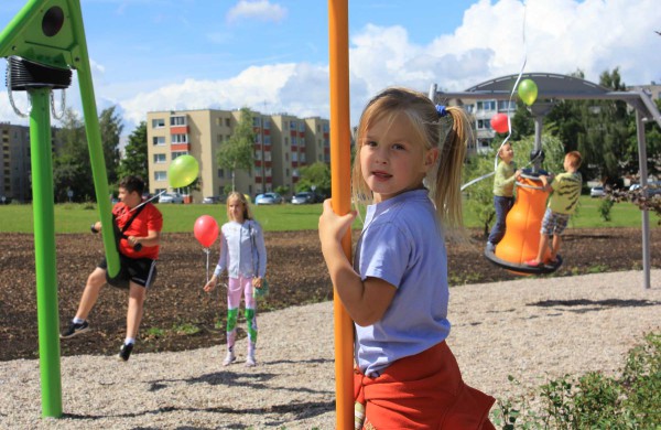 A.Kulviečio gatvėje atidaryta nauja vaikų žaidimų aikštelė