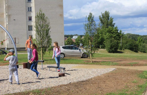 A.Kulviečio gatvėje atidaryta nauja vaikų žaidimų aikštelė
