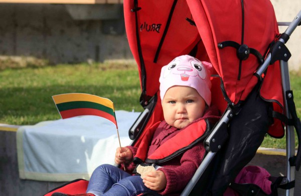 Jonavoje minint Valstybės dieną į 25 metrų aukštį iškelta trispalvė