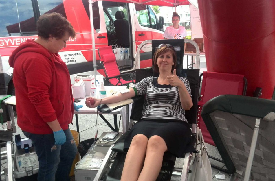  O Jūs ar jau aukojote kraujo?