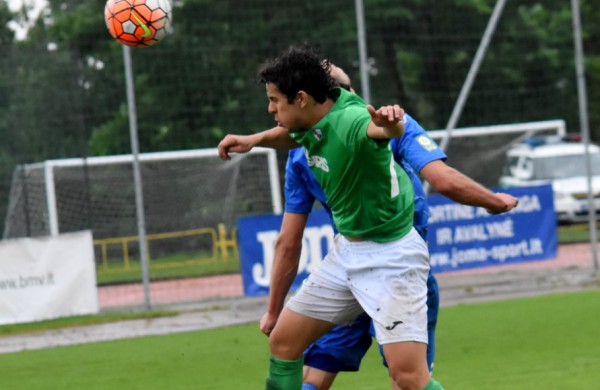 Įvarčių ir lietaus gausoje – „Lietavos“ pergalė