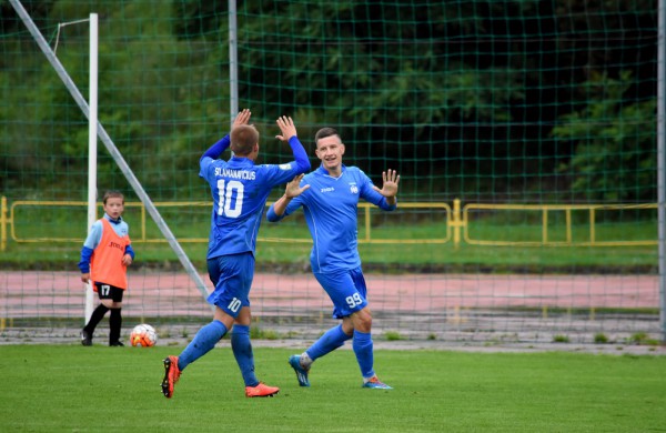 Įvarčių ir lietaus gausoje – „Lietavos“ pergalė