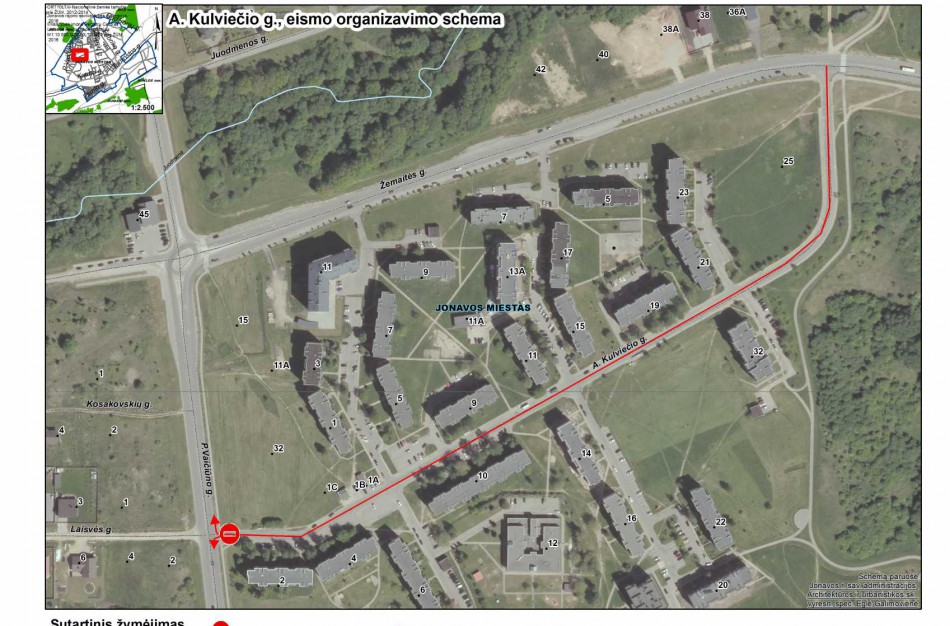 Keičiama eismo organizavimo tvarka A.Kulviečio gatvėje