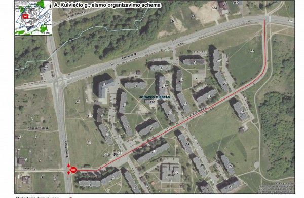 Keičiama eismo organizavimo tvarka A.Kulviečio gatvėje