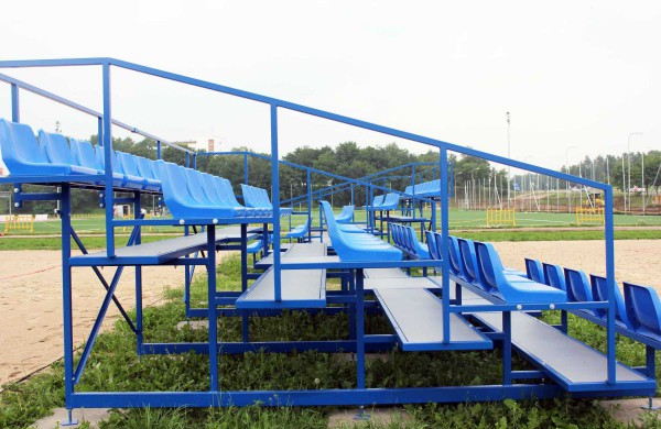 Baigtas paplūdimio tinklinio aikštelių įrengimas