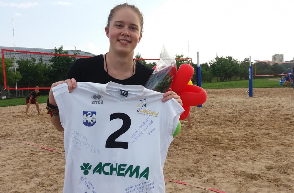  „Achema-KKSC“ komandos puolėja Gintarė Mackevičiūtė išlydėta į Ameriką