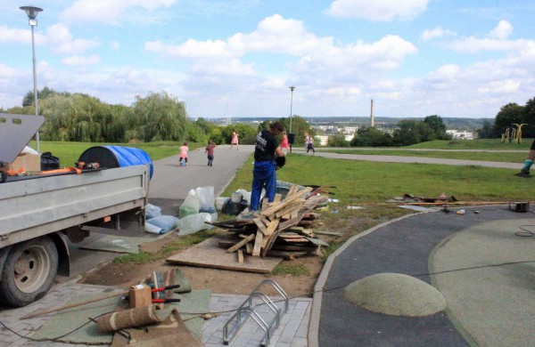 Sugadinti batutai keičiami naujais