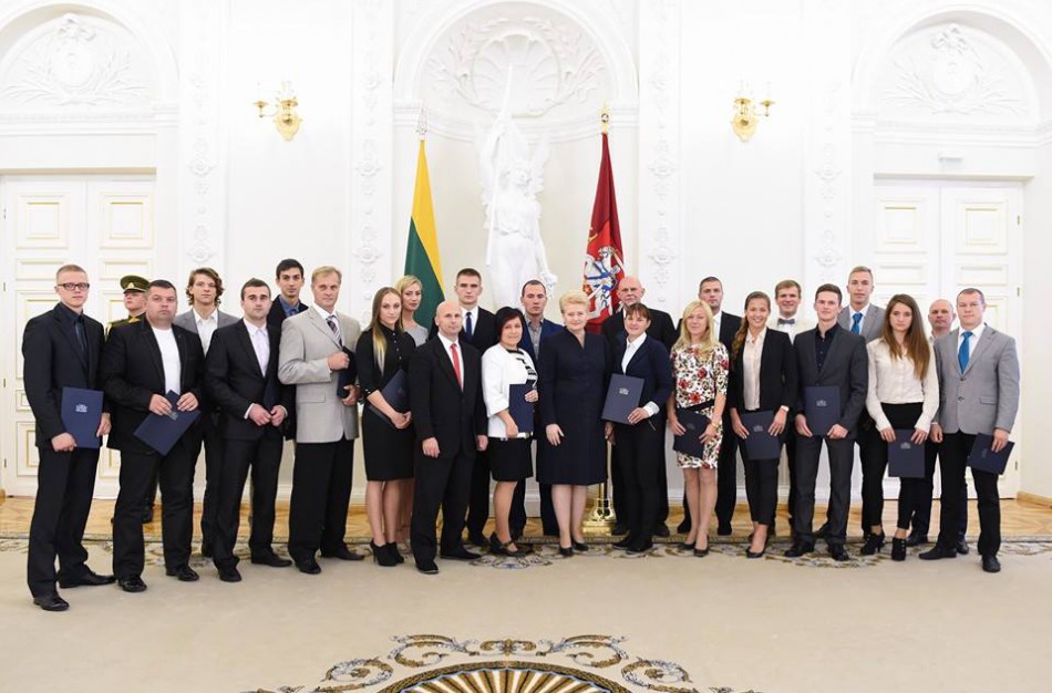 Prezidentūroje apsilankė ir Jonavos sportininkai