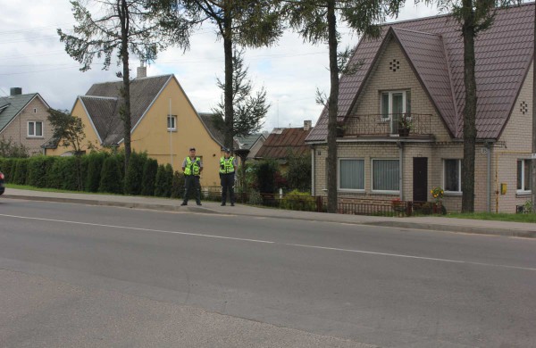 Prie prekybos centro „Norfa“ – policijos reidas