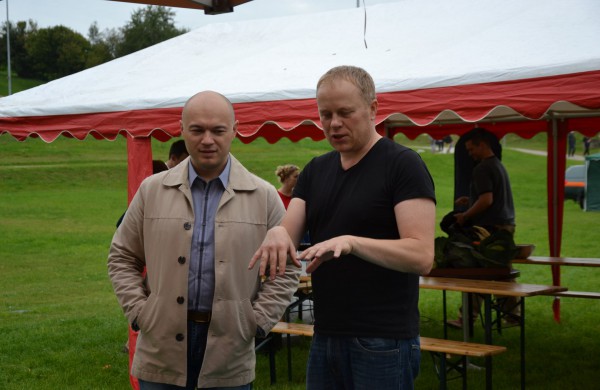 Prie akcijos „Už saugią Lietuvą“ Jonavoje prisijungė Martynas Starkus ir Simona Bandita