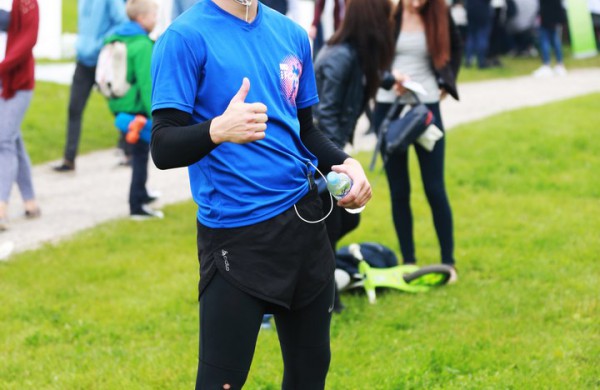 Prie akcijos „Už saugią Lietuvą“ Jonavoje prisijungė Martynas Starkus ir Simona Bandita