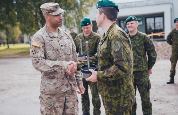 Rukloje vyko JAV rotacinių pajėgų padalinio išlydėtuvės