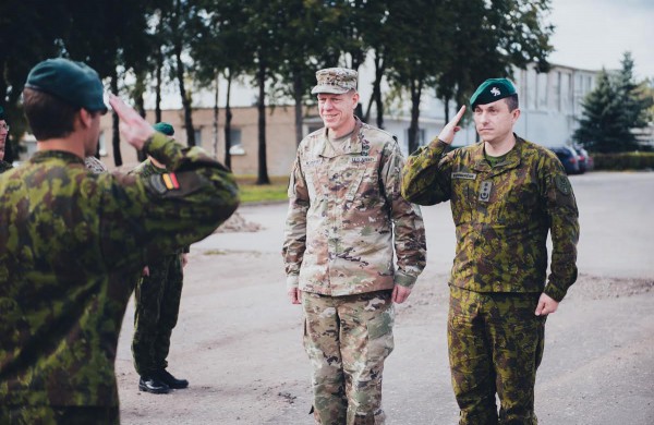 Rukloje vyko JAV rotacinių pajėgų padalinio išlydėtuvės