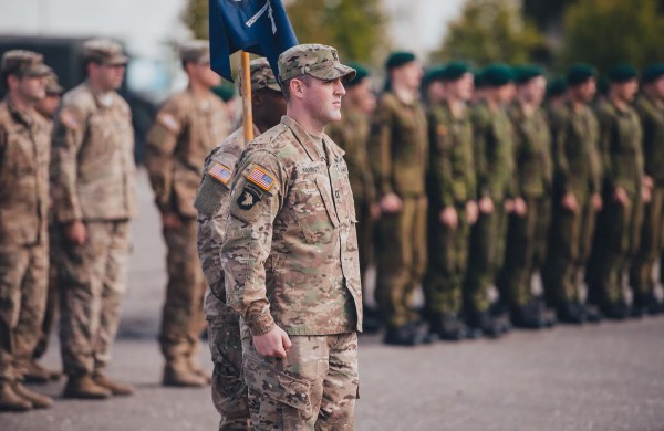Rukloje vyko JAV rotacinių pajėgų padalinio išlydėtuvės