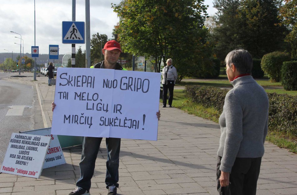 Prieš galutinį teismo nuosprendį – akcija Jonavos gatvėse