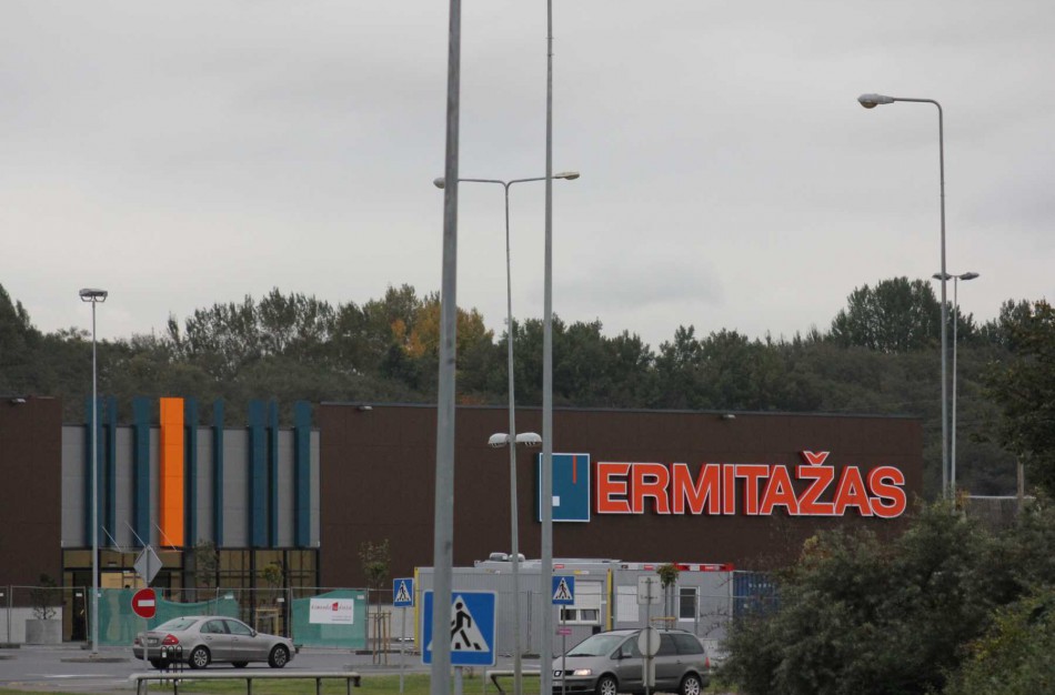 Prekybos centro „Ermitažas“ statybos beveik baigtos