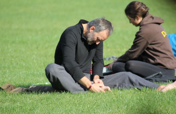 Pėsčiųjų žygyje - dvigubas rekordas: kilometrai atbulomis ir nuospaudų skaičius