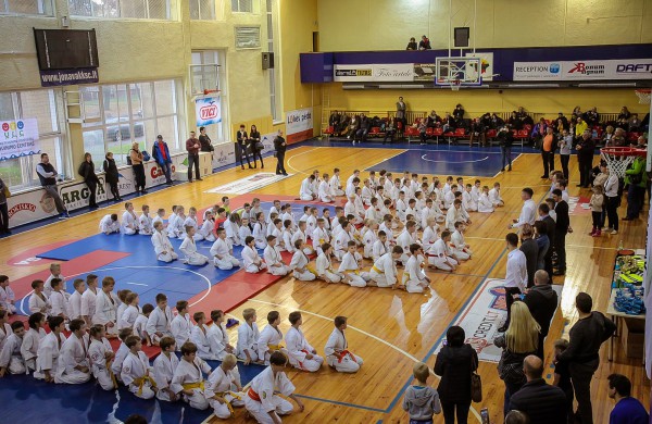 Vaikai varžėsi karate turnyre