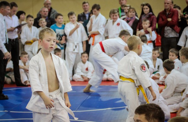 Vaikai varžėsi karate turnyre