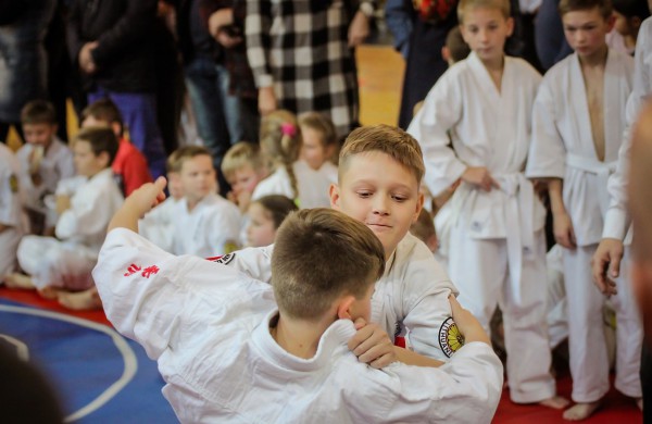 Vaikai varžėsi karate turnyre