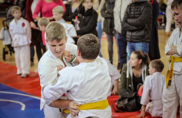 Vaikai varžėsi karate turnyre