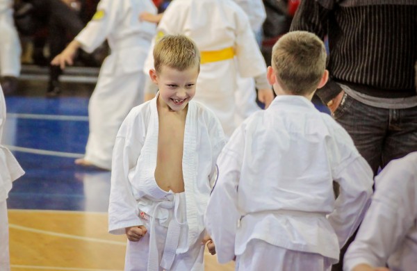 Vaikai varžėsi karate turnyre