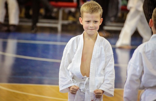 Vaikai varžėsi karate turnyre