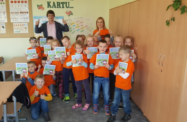 Pirmokų piešiniai  - apie saugumą bei aktyvumą