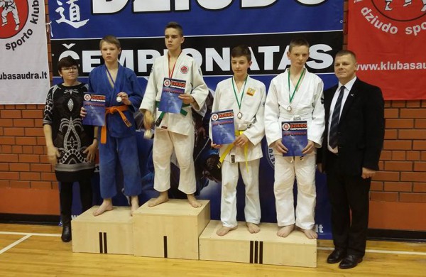 Jaunųjų dziudistų laimėjimai