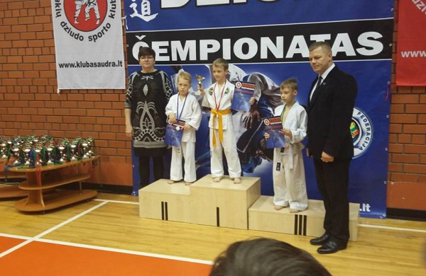 Jaunųjų dziudistų laimėjimai