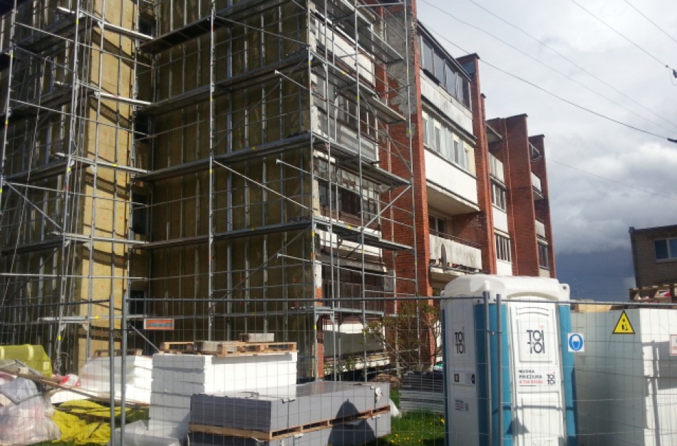 Sustabdyta daugiabučio namo renovacija
