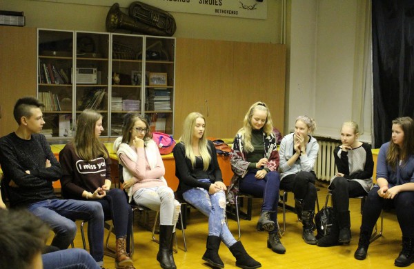 J.Ralio gimnazijoje naktį apsilankė ir humoristas Justinas Jankevičius