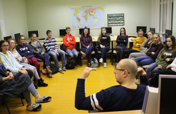 J.Ralio gimnazijoje naktį apsilankė ir humoristas Justinas Jankevičius