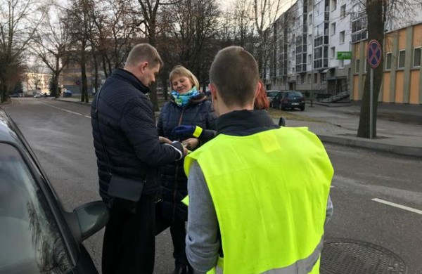 Jonavoje – akcija žuvusiems eismo įvykiuose atminti