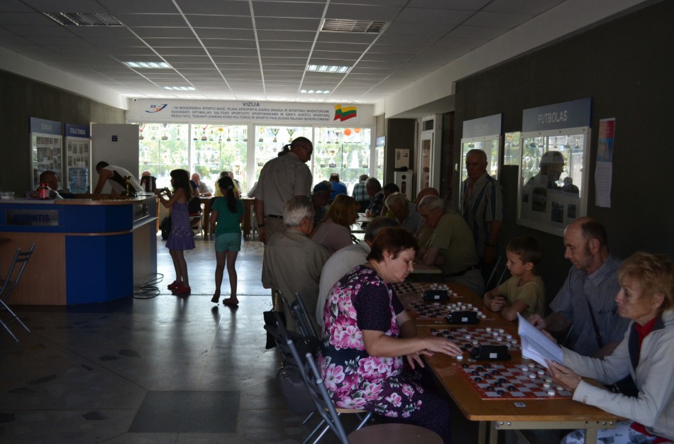 Miesto šventės metu varžėsi ir šaškininkai