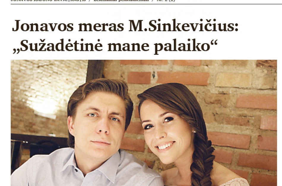 Savaitraščio „Jonavos žinios“  anonsas: meras, kunigas ir papūga