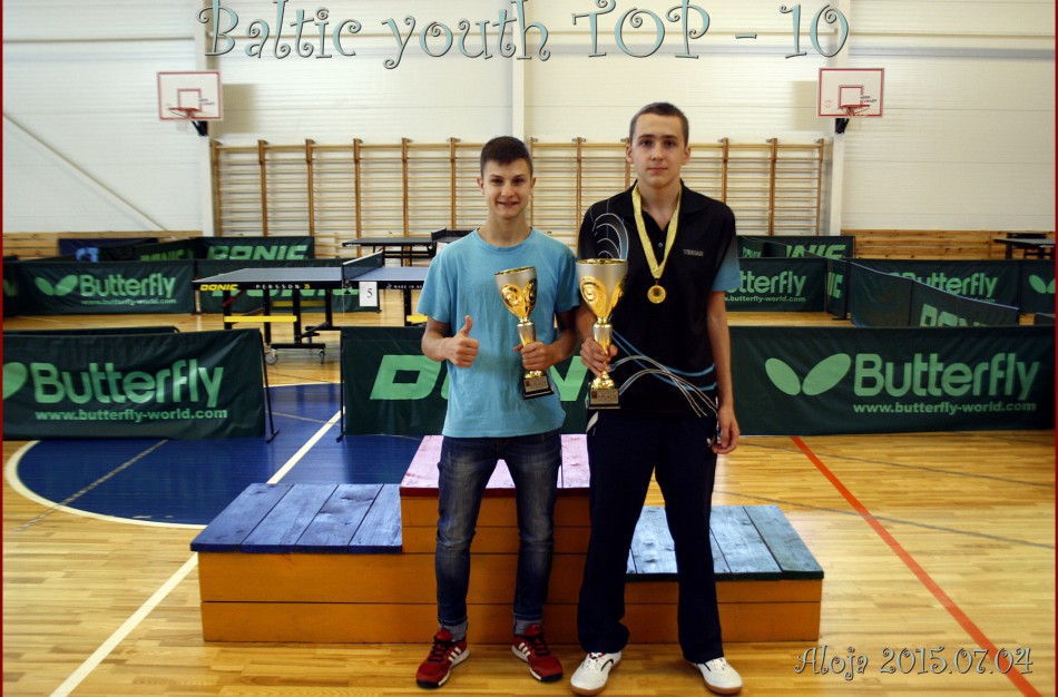 Stalo tenisininkas Rimas Lesiv – Baltijos šalių jaunių pirmenybių nugalėtojas