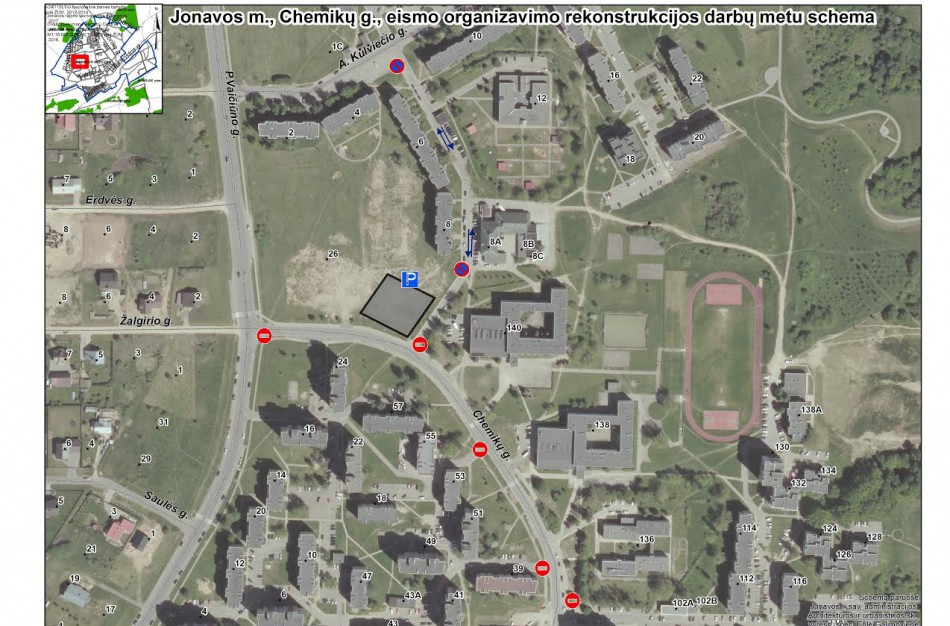 Pradedami Chemikų gatvės važiuojamosios dalies ir dalies pėsčiųjų takų rekonstravimo darbai