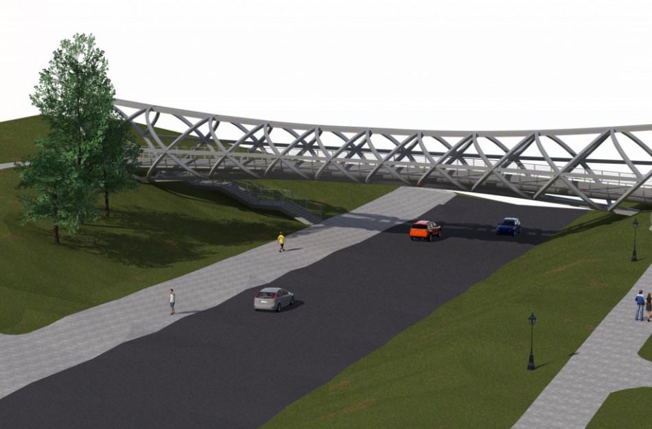 Visuomenei bus pristatomas pėsčiųjų-dviračių tilto projektas