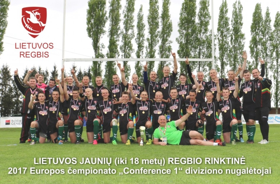 Lietuvos jauniai regbininkai – „Conference 1“ diviziono nugalėtojai