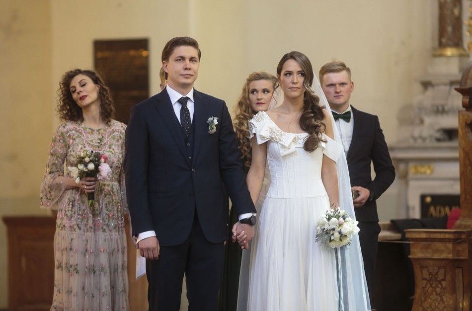 Vilniuje susituokė ūkio ministras Mindaugas Sinkevičius ir Aistė Plūkaitė