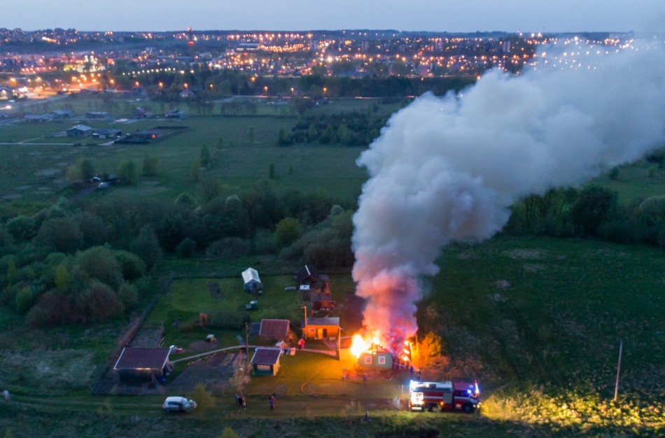 Šveicarijos seniūnijoje degė gyvenamasis namas