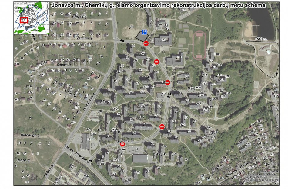 Keičiasi eismo organizavimo tvarka rekonstruojamoje Chemikų gatvėje