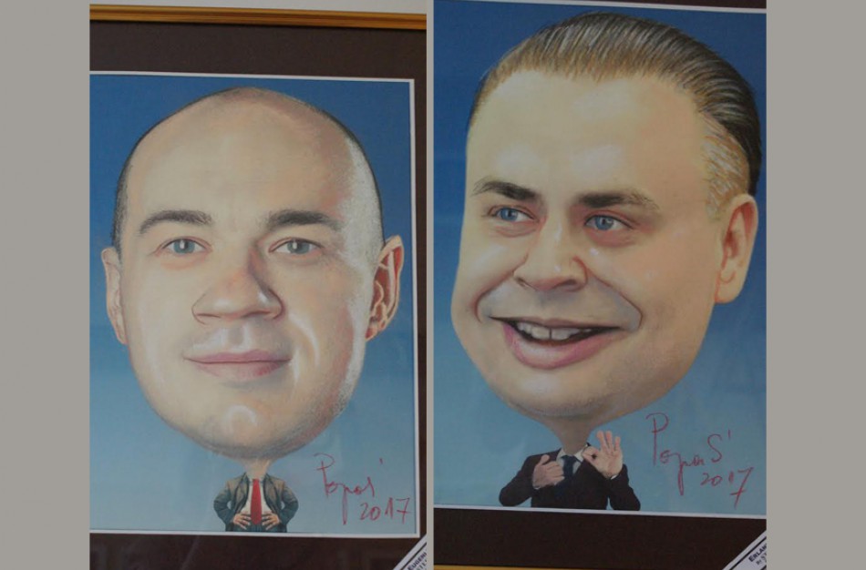 Karikatūristo dovana – draugiški šaržai