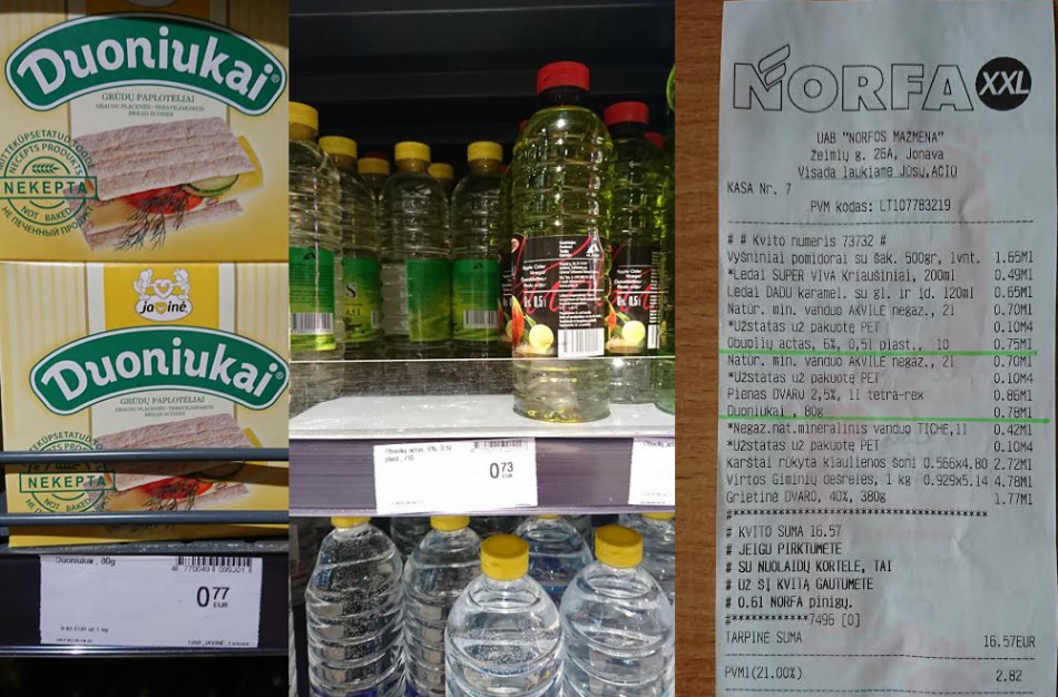 Jonavietis: ar kelių centų kainų neatitikimai prekybos centre – smulkmena?