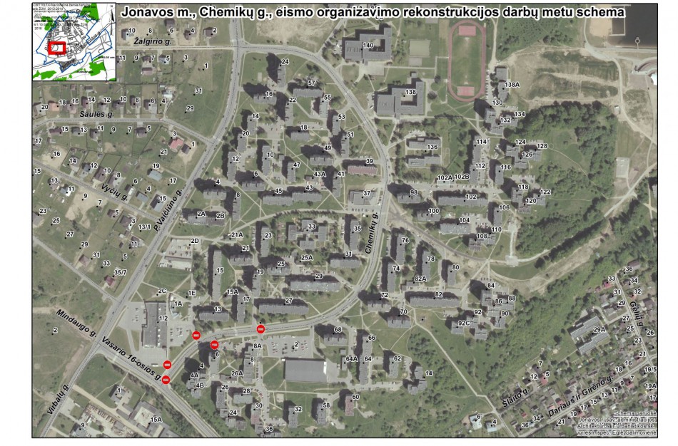 Dėl rekonstrukcijos darbų Chemikų gatvėje