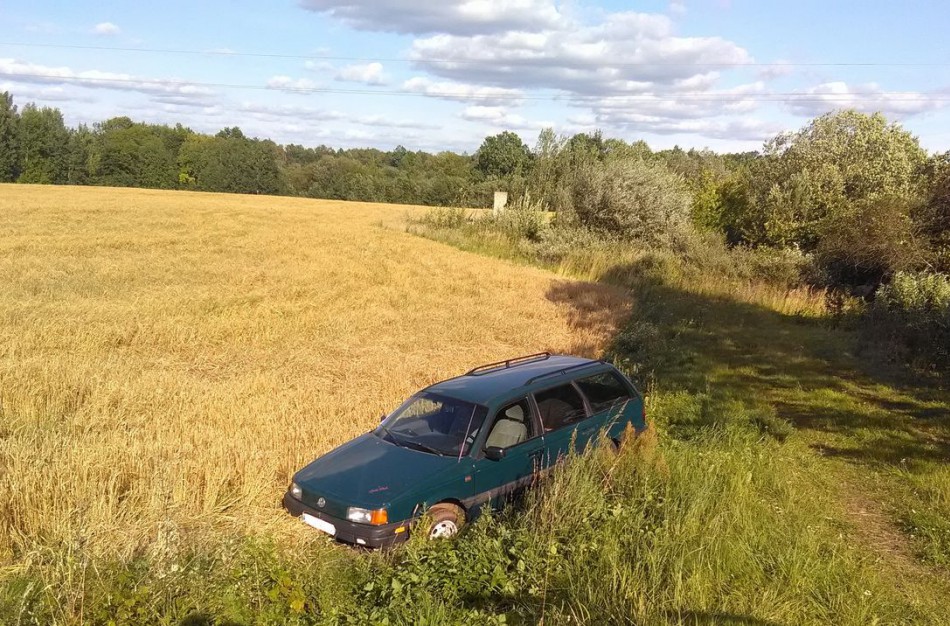 Girtutėlis vairuotojas įvažiavo į griovį