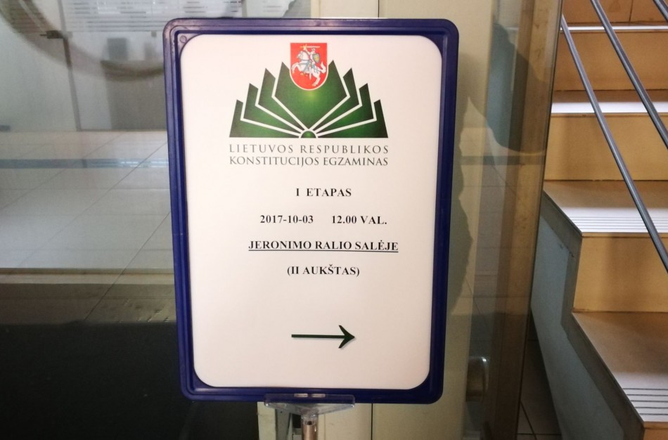 Šiandien jonaviečiai laikė Konstitucijos egzaminą