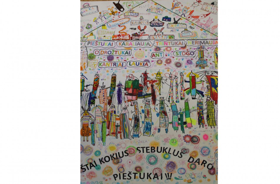 Už nupieštą pieštukų karalystę – prizas