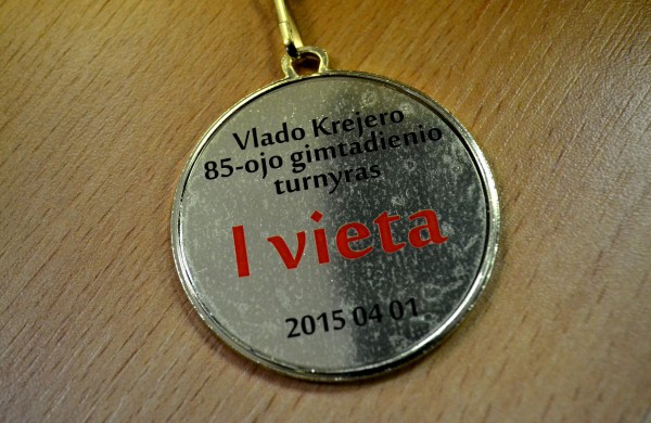 Šaškių entuziastui ir puoselėtojui Vladui Krėjarui – 85